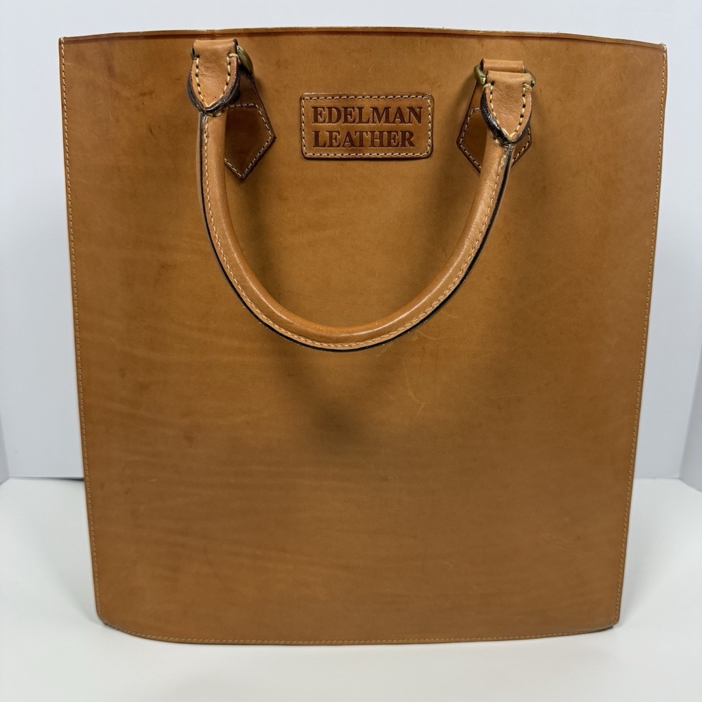 Sam Edelman Women's Genuine Leather Tote Computer Shoulder Bag Made in Italy